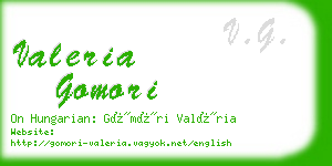 valeria gomori business card